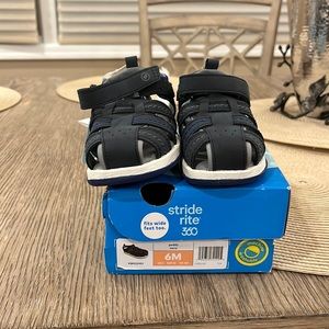 Toddler boy stride rite sandals- brand new never worn
